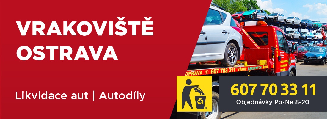 Vrakoviště vozidel Ostrava - Likvidace aut